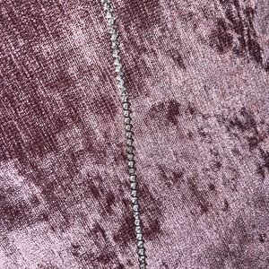 Diamond silver bracelet